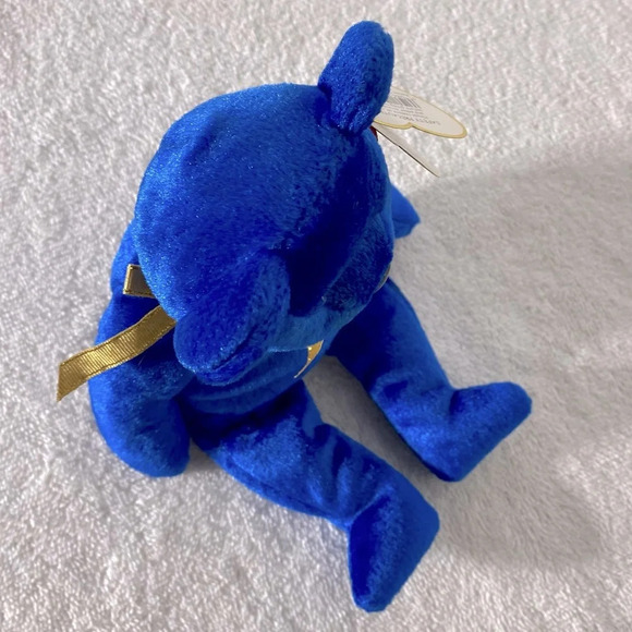 Vintage Ty Beanie Baby Blue Unity Bear Bear - Picture 2 of 13